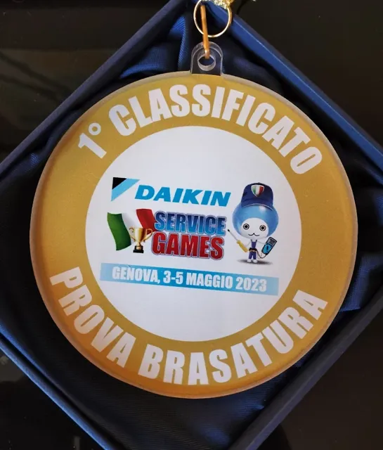 1° classificato prova brasatura Daikin Service Fames di Alessandro Signorato, Genova 3-5 maggio